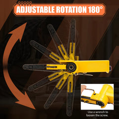 Sbestliy 3/8" Air Belt Sander Pneumatic Angle Grinder Sanding Machine With 10x330mm Sand Belt for Metal Deburring Rust Removal