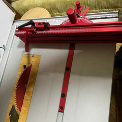 Table Saw Miter Gauge Miter Bar for 3/4 x 3/8 Inches, with Adjustable Flip Stop and Fence For Woodworking Crosscut, Miter Cut