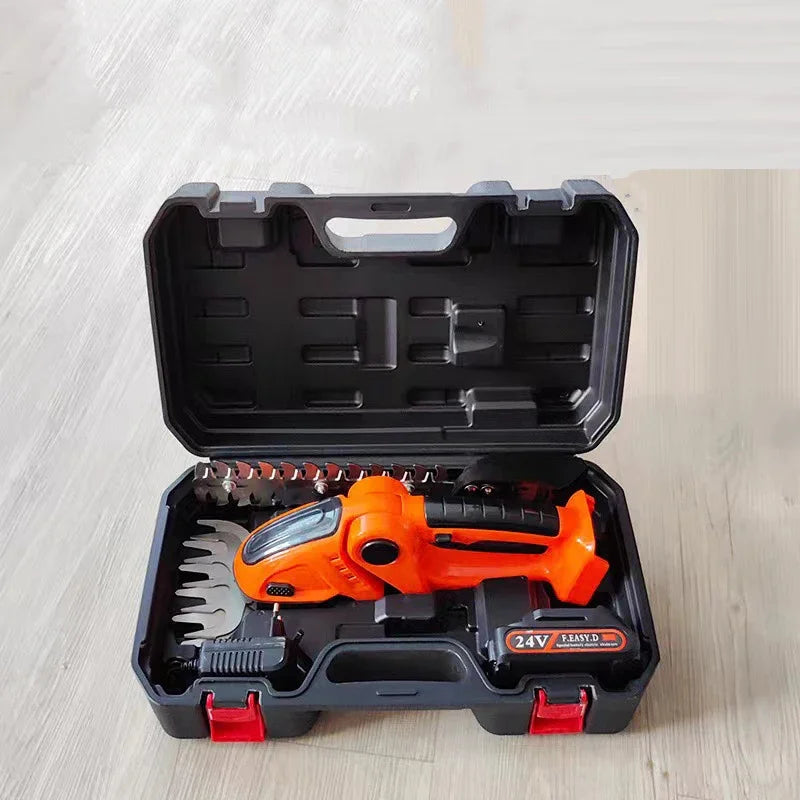 Household Handheld Electric Hedge Trimmer Mini Gardening Hedge Trimmer Fence Cut Hedge Cutting Lawn Mower Prune Branches Tools
