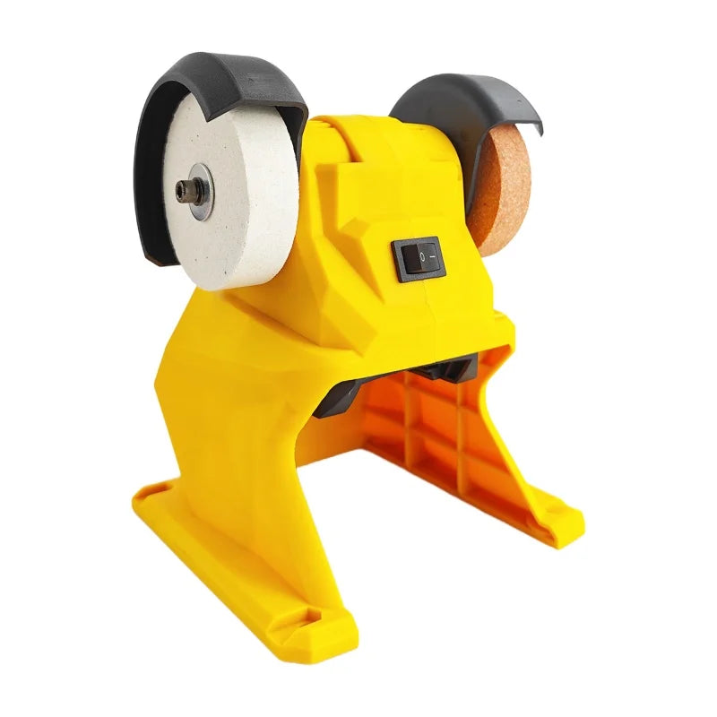 Mini Electric Bench Grinder ﻿Double Grinder Polishing Grinding Stone Knife power tool for Dewalt 20V battery