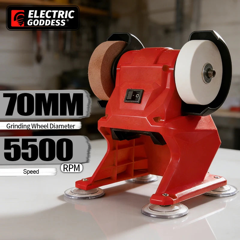Cordless Electric Bench Grinder Table Grinder Double Grinder Polishing Grinding Stone Knife For for Milwaukee 18V Battery Pin