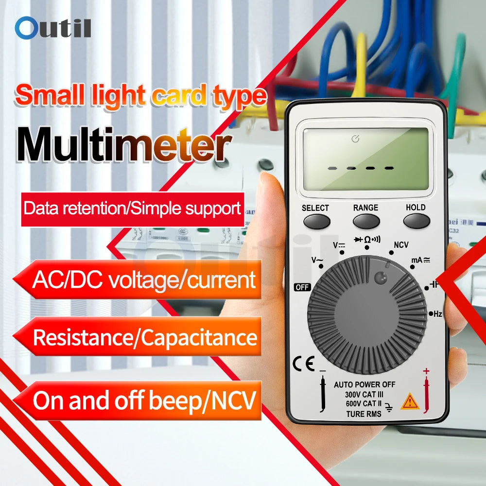 Digital Multimeter Professional AN101 Voltmeter Tester Multimetro 1999 count AC Voltage NCV Capacitance Ammeter test tools
