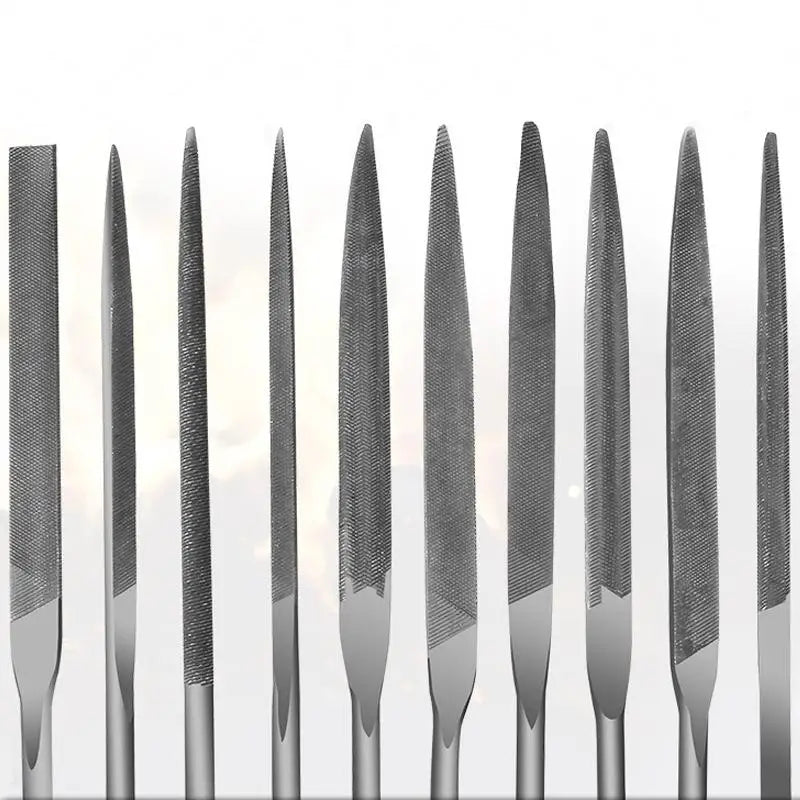 10pcs/set Metal Needle File Set Wood Rasp Metal Polishing Hand FileTools Steel Rasp Needl Filing For Metal Glass Stone Wood Carv