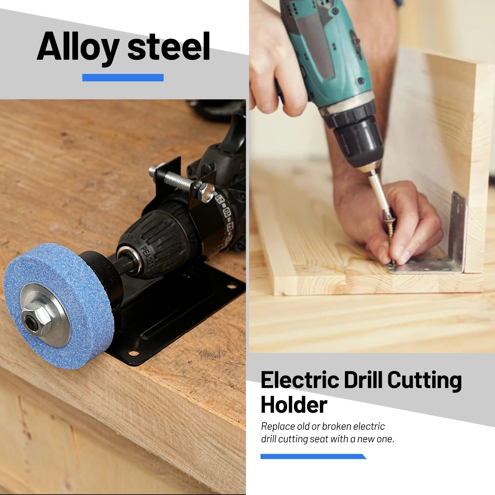 Electric Drill Grinder Conversion Head - Rotary Tool Sander Base Metal Grinder with Polishing Pads And Grinding Discs