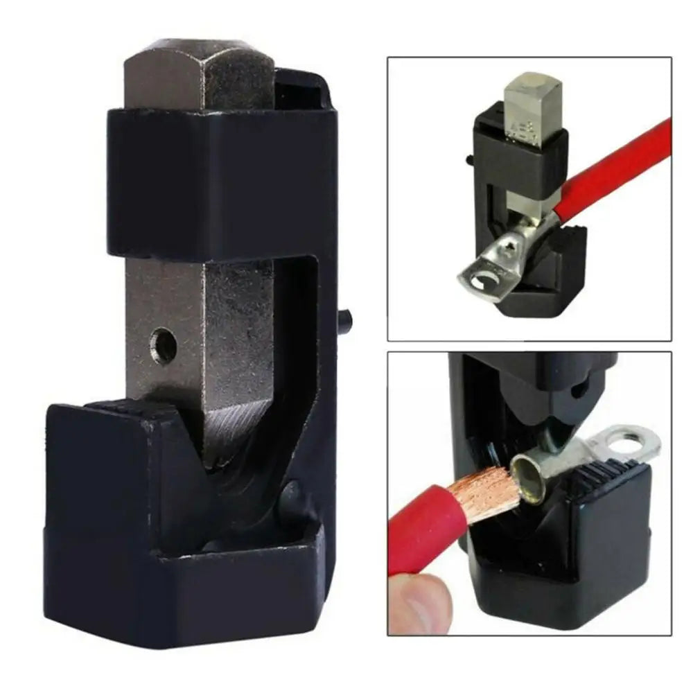 Electrician Wire Terminal Battery Crimping Plier DIY Connect Spring Loaded Welding Lug Tool Auto Home Durable Cable Hammer