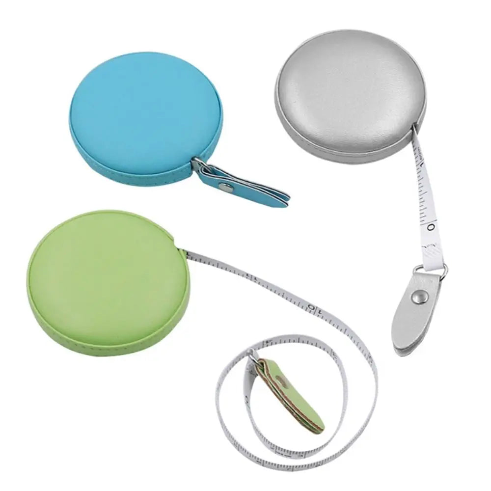 Measuring Tape Leather Retractable Ruler Tape Portable Centimeter Inch Roll Tape Practical Measures Height Ruler Measuring Tool
