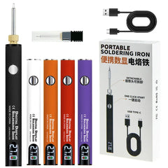 510 Smart Soldering Iron Kit Adjustable Voltage USB Powered Perfect for Electronics Enthusiasts and DIY Tasks
