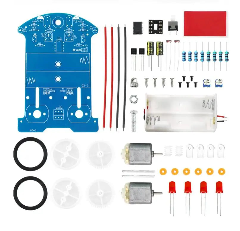Electronics Soldering iron Project Kits Smart Car Line Following Robot Practice Soldering Iron Learning Beginners DIY Handwork