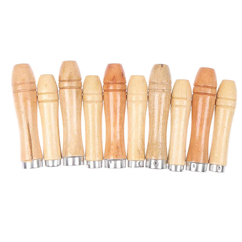 5Pcs/set 9/11cm Wooden File Handle Wood Rasp Woodworking Polishing Rust Proof Filing Tools Replacement Wooden File Handle