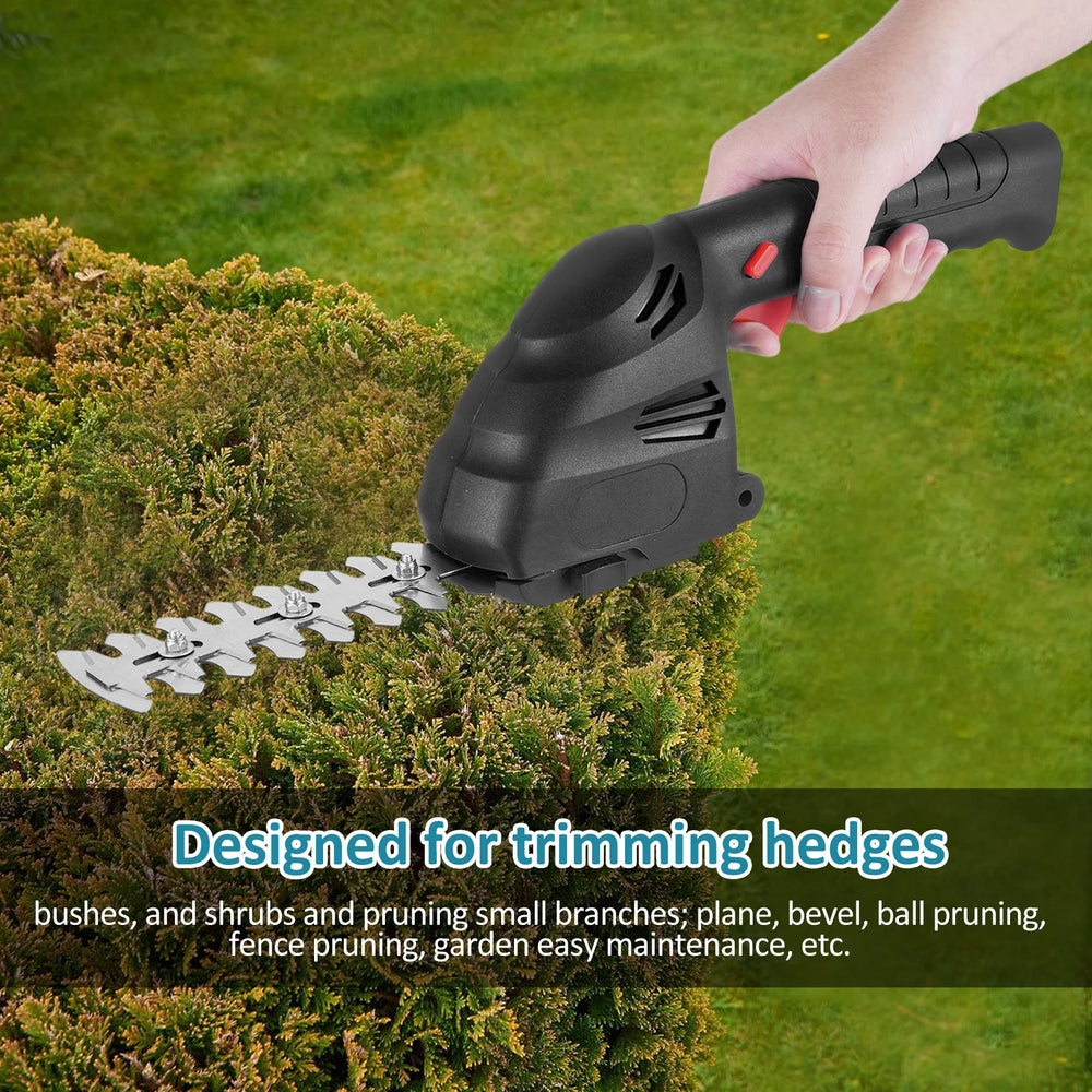 Lithium Cordless Hedge Trimmer Handheld Dual-Purpose Hedge Trimmer Bush Trimmer Electric Hedge Trimmer for Pruning Built