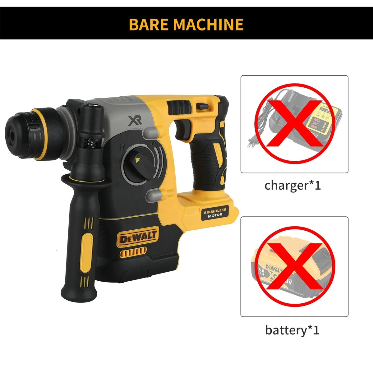 DEWALT DCH273 18V/20V MAX Cordless Rotary Hammer Drill Brushless SDS