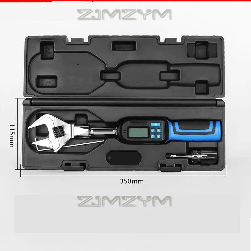 Accurate to ±2% Digital Torque Wrench 6.8-135N.m Electronic Preset Torque Ratchet Wrench With Buzzer LED Flash Notification