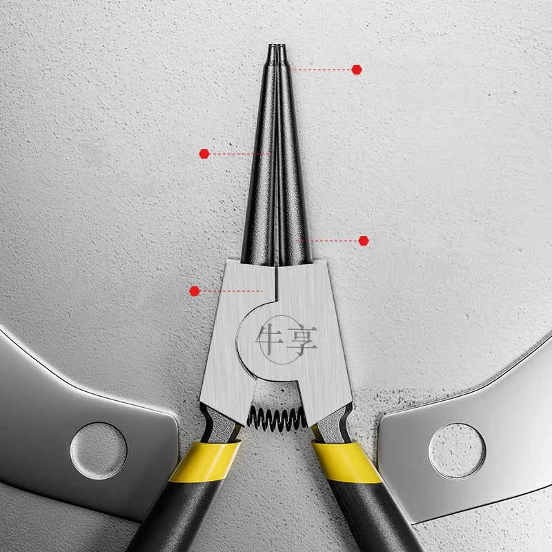 Snap Ring Pliers Internal External Pliers Retaining Clips Install Uninstall Multifunctional Snap Rings Puller Hand Circlip Plier