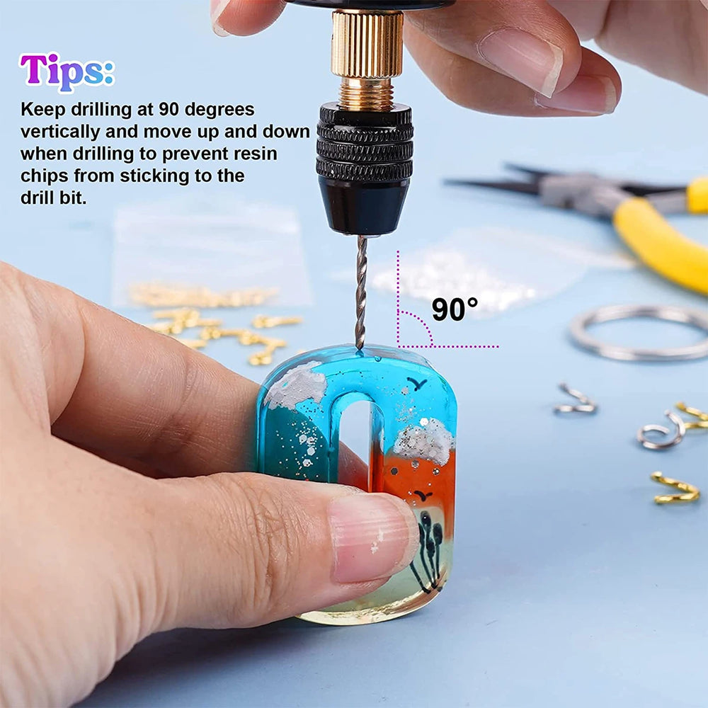 Handheld Mini Electric Drill DIY Electric USB Electric Drill Tools For Epoxy Resin Making DIY Jewelry Pendant Making Power Tools