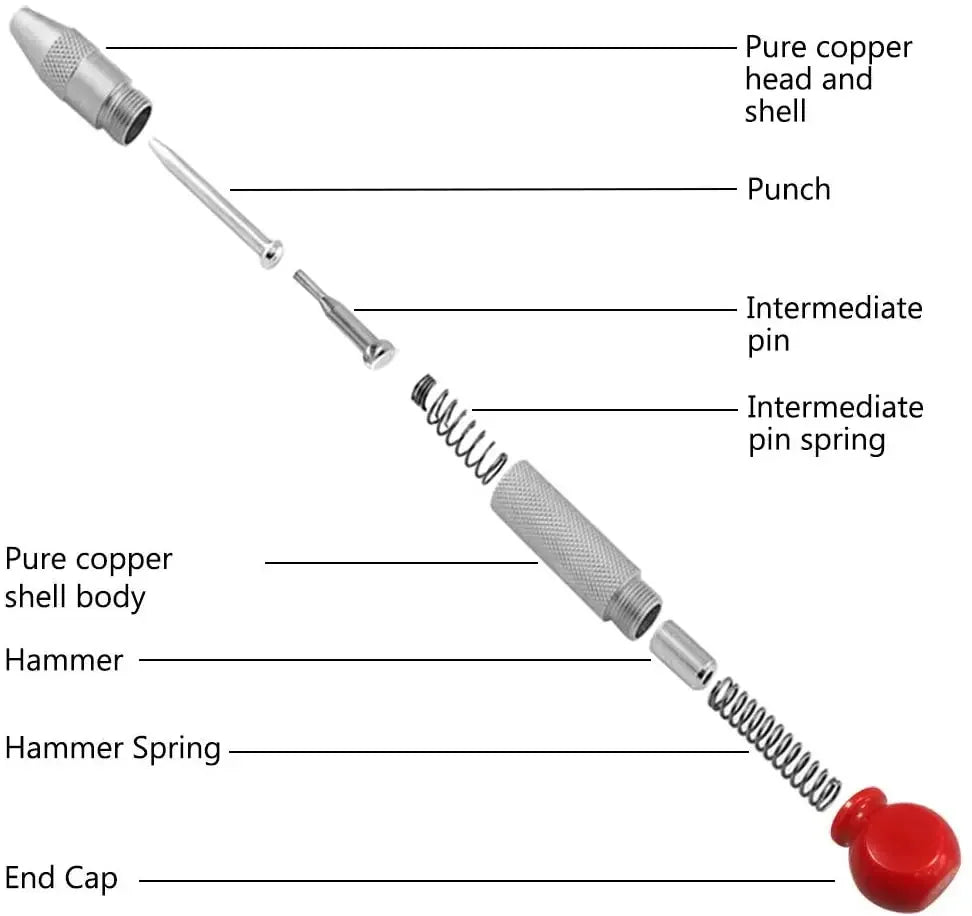 1pc Automatic Center Punch Automatic Metal Punch Tool Woodworking Tools Loaded Marker Wood Chisel Joinery Carpenter Tool