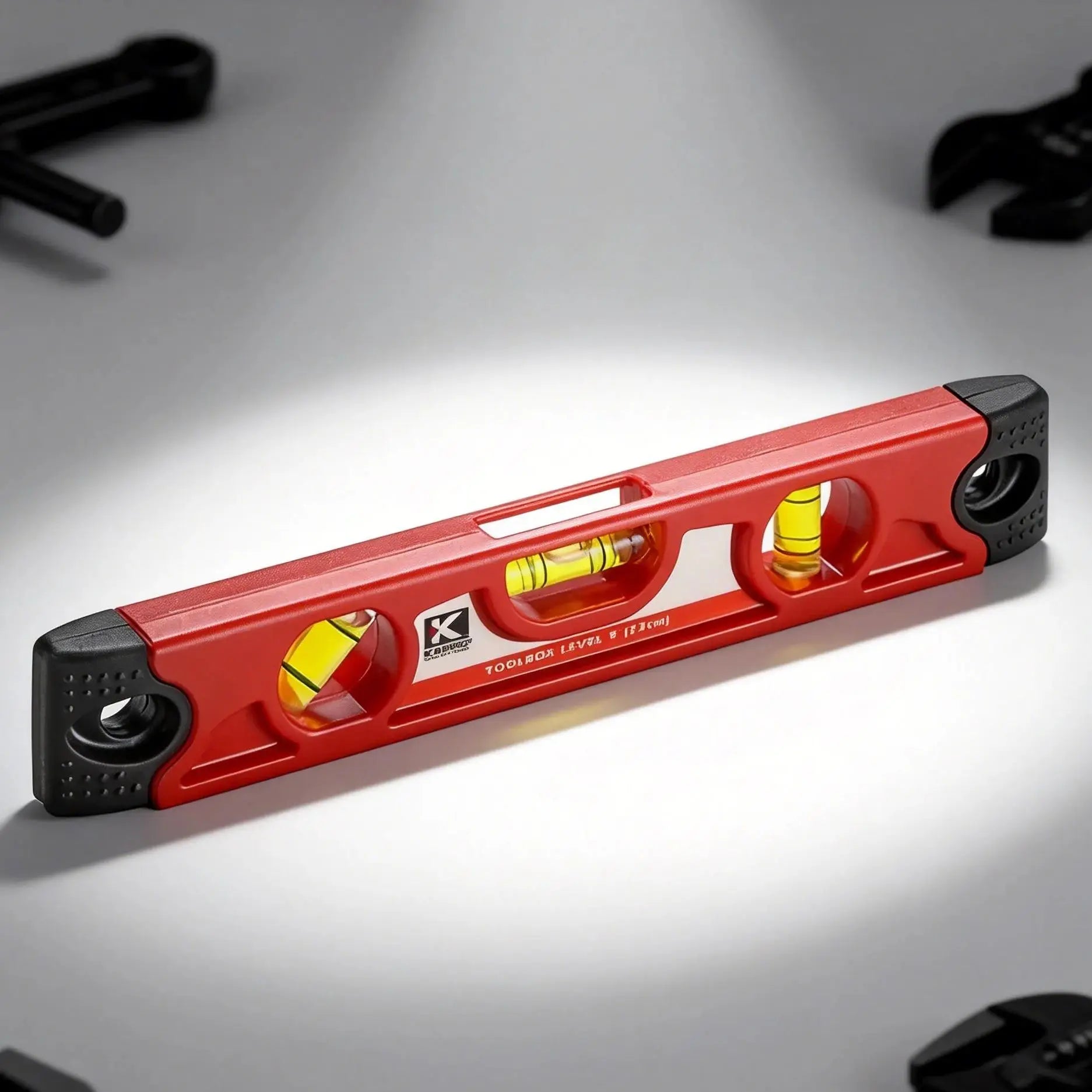 Kapro-Magnetic Spirit Level, 45 ° Horizontal Vertical Bubble Level, Tough Rubber Construction Leveling Tool, 23cm