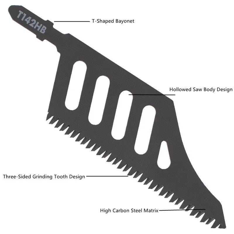 Jigsaw Blades For Precise Wood Cutting Curved Saw Blade Sharp Teeth Power Tool Accessories For Woodworking Projects