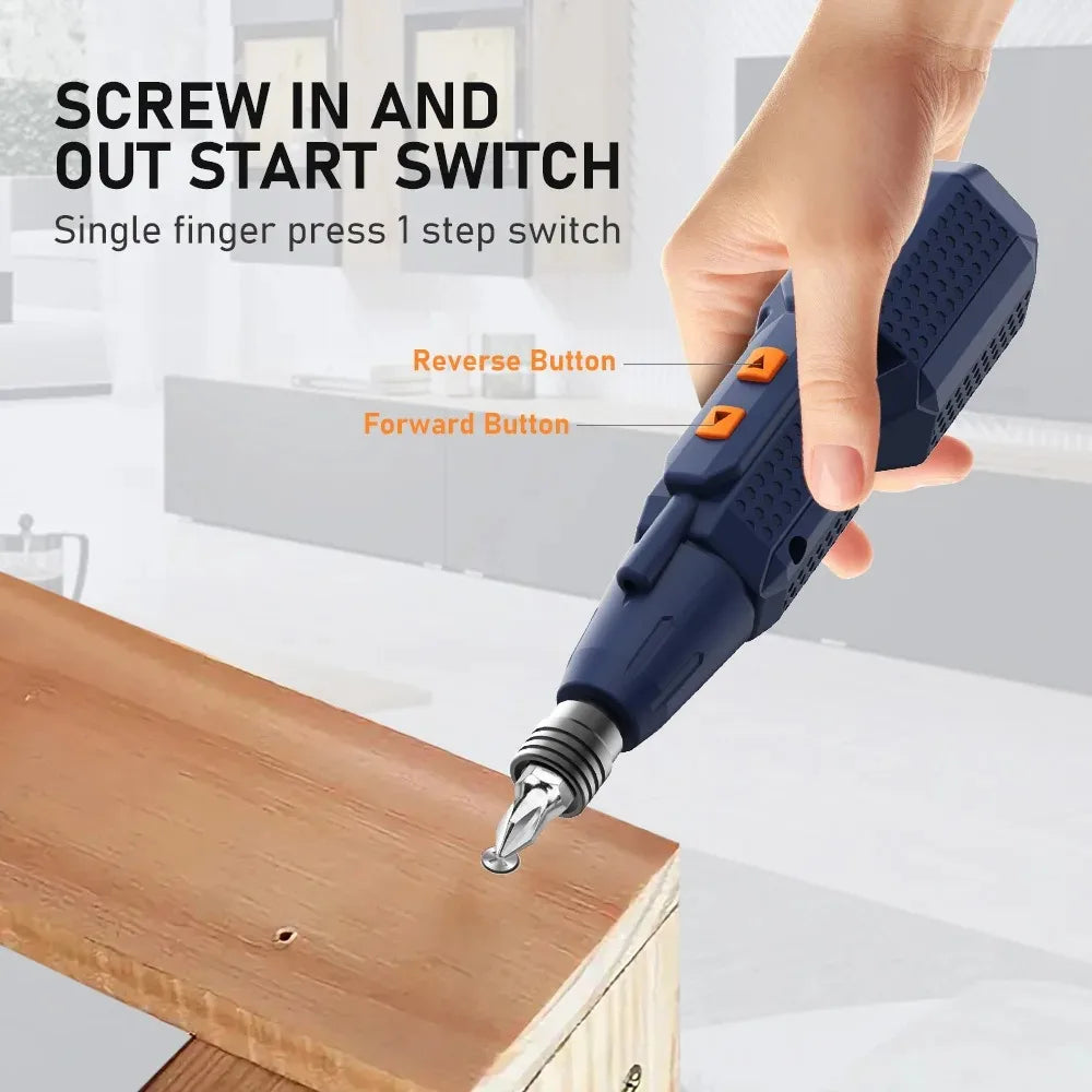 Cordless electric screwdriver Set 4.2V Smart Electric Screwdrivers with LED Lights USB Rechargeable Home use Repair Tools Kit