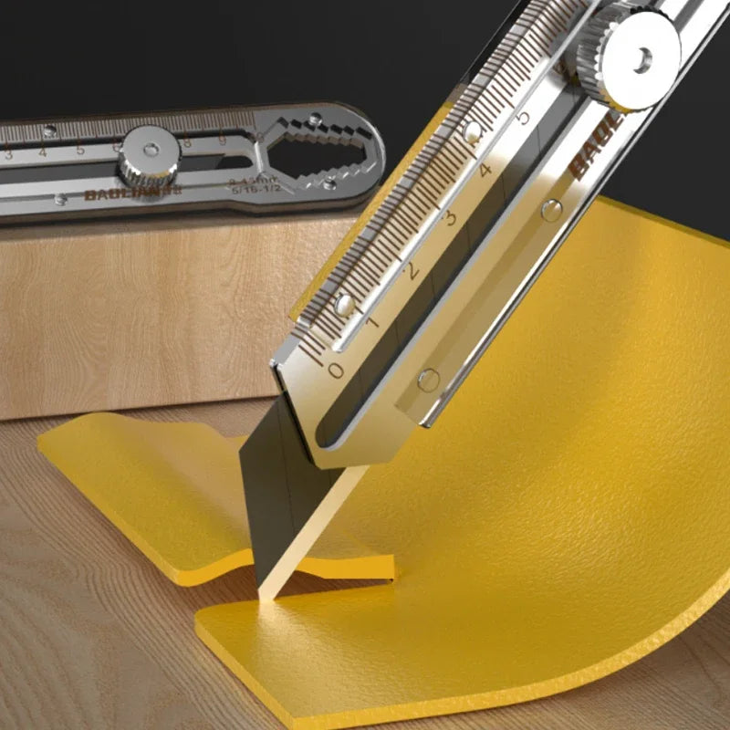 Utility Knife Box Cutter 8 In 1 Mutipurpose Stainless Steel Retractable Heavy Duty Waterproof Snap off Cutter Knife And Blades