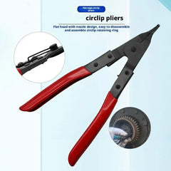 Lock Ring Pliers Flat Snap Ring Plier Special Circlip Pliers Reverse Retaining Ring Plier for Transmission Transfer Cases Ring