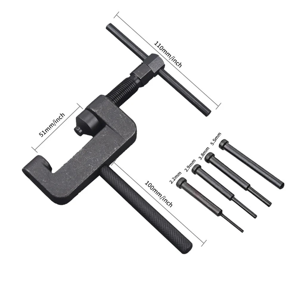 Universal Heavy Duty Chain Breaker Tool Bike Bicycle Motorcycle Chain Splitter Cutter Removal Repair Hand Tool for Mountain Road