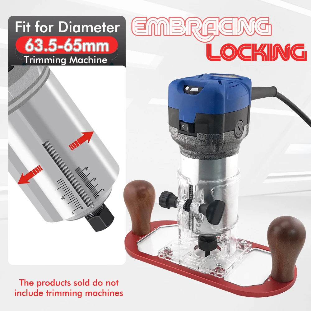2025 Wood Router Base for Edge Guide - Woodworking Trimming Machine Milling Groove Flip Engraving Trimming Opening Milling Base