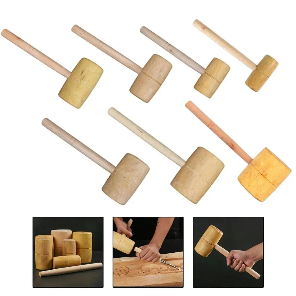 Hand Tool Knock-resistant Carpentry Hammer Handmade Durable Handmade Hammer Safe Practical Wood Hammer DIY