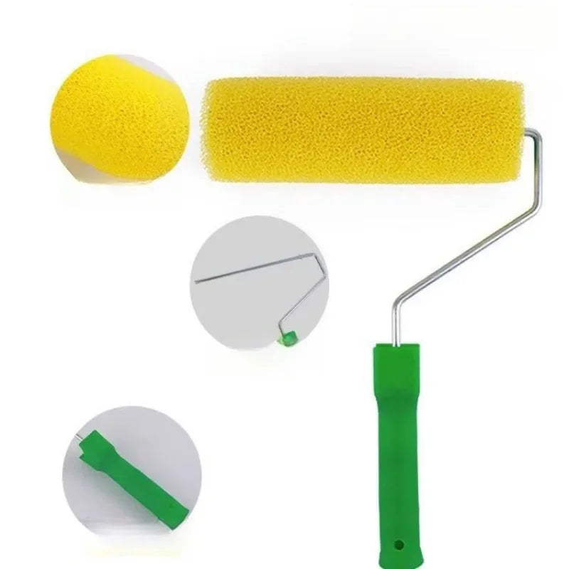 Proffesional Wall Paint Roller Brush Portable Sponge Painting Roller with Handle Roller Brush Paint Portable for Painting Tool