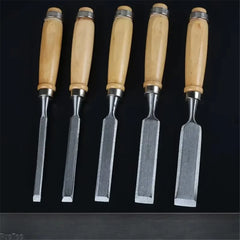 18-38mm Wood Handled Flat Chisel Woodworking Chisel DIY Woodworking Plane Carving Knife Woodwork Tools