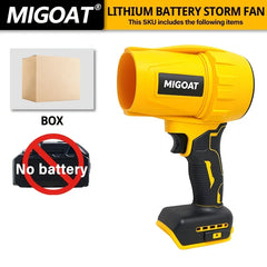 MIGOAT Cordless Leaf Blower 50000RPM Super Speed