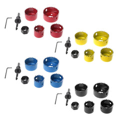 6Pcs Hole Circular Saw Set Drill Bit Cutting Cutter Round 32mm 38mm 45mm 54mm