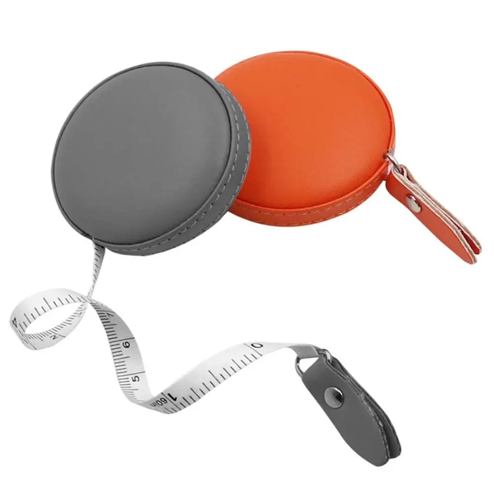 Measuring Tape Leather Retractable Ruler Tape Portable Centimeter Inch Roll Tape Practical Measures Height Ruler Measuring Tool