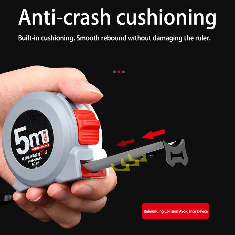 3/5/7.5/10M High Precision Steel Tape Measure Retractable Ruler Woodworking Measuring Tools for Home Renovation and Construction