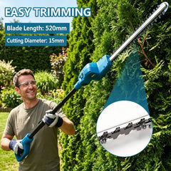 New Electric High Branch Hedge Trimmer Brushless Cordless Telescopic Hedge Shear For Makita 18V Battery Pin Garden Power Tools