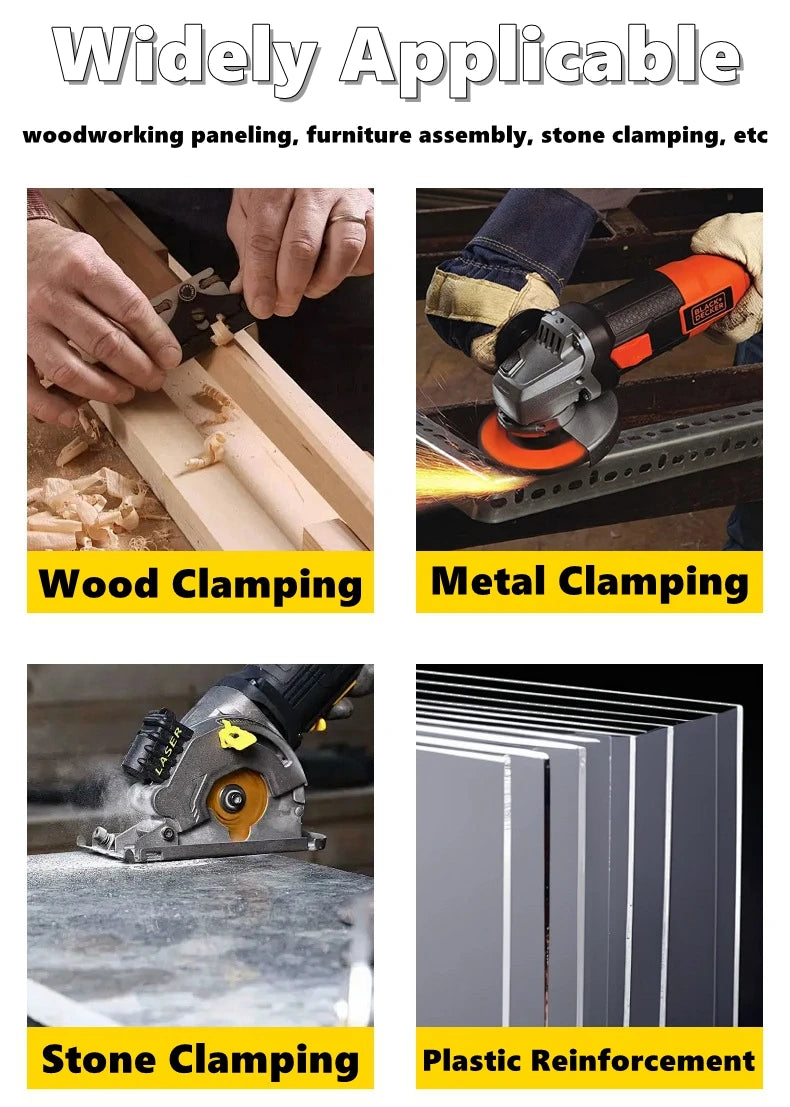 Heavy Duty F Clamp Quick Grip Bar Clamp Quick Release Woodworking Metal Fixing Clamp High Strength Carpentry Clamps Hand Tools