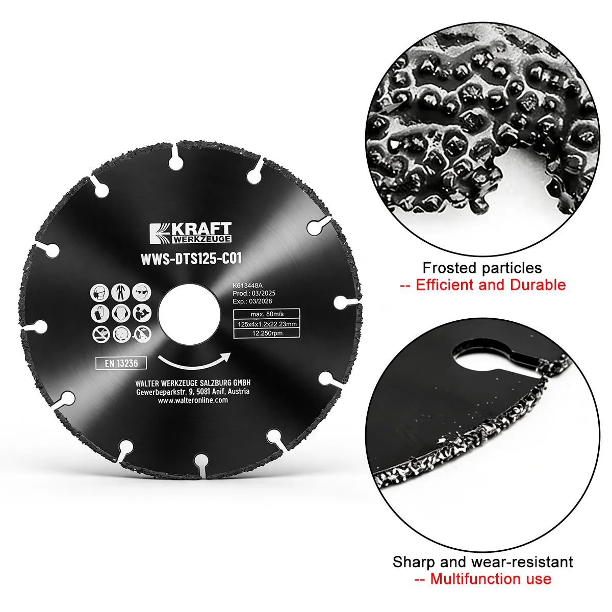 Angle Grinder Ultra-thin Cutting Disc, Heavy-duty Multipurpose Cutter for Metal, Wood, Tile, Ceramic and Glass