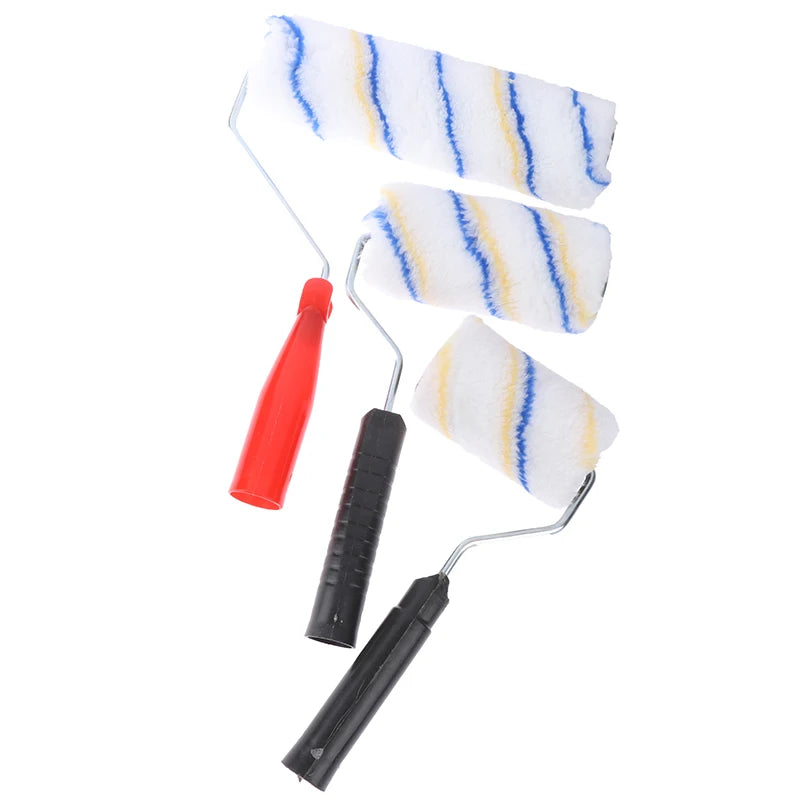 Wall Painting Paint Roller 4 6 9 Inch Short Long Handle Roller Brush Set