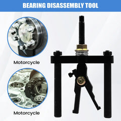 Bearing Puller Tool 2-Jaw Gear Extractor for Automobiles Diagnostic Tools Kit Manual Machine Repair Metal Bearing Remover