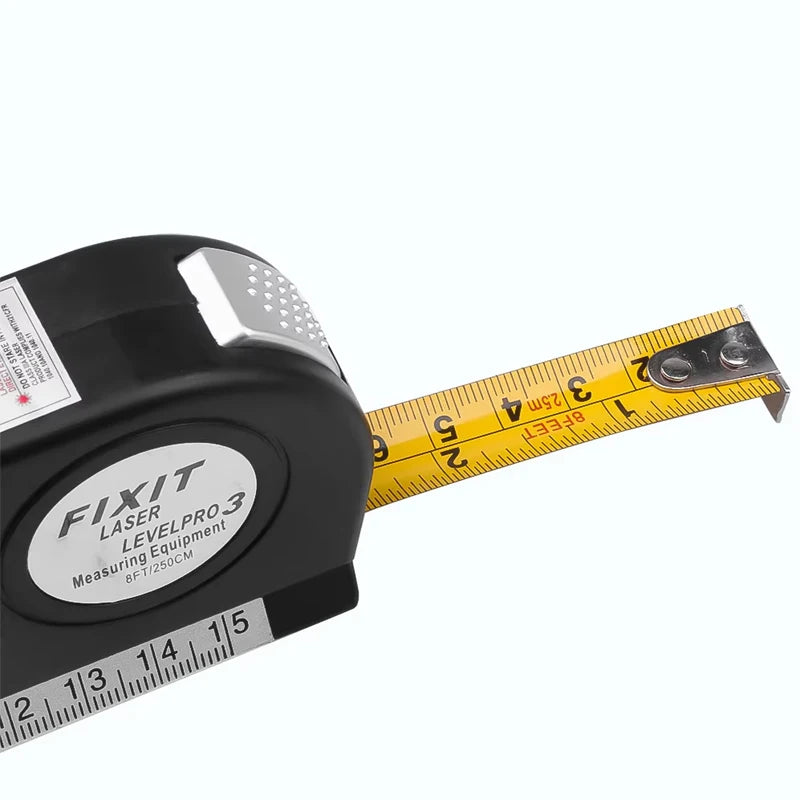 Laser Level Line Tool and Tripod Multipurpose Laser Level Kit Standard Cross Line Laser Leveler 8 Feet Measure Tape Ruler