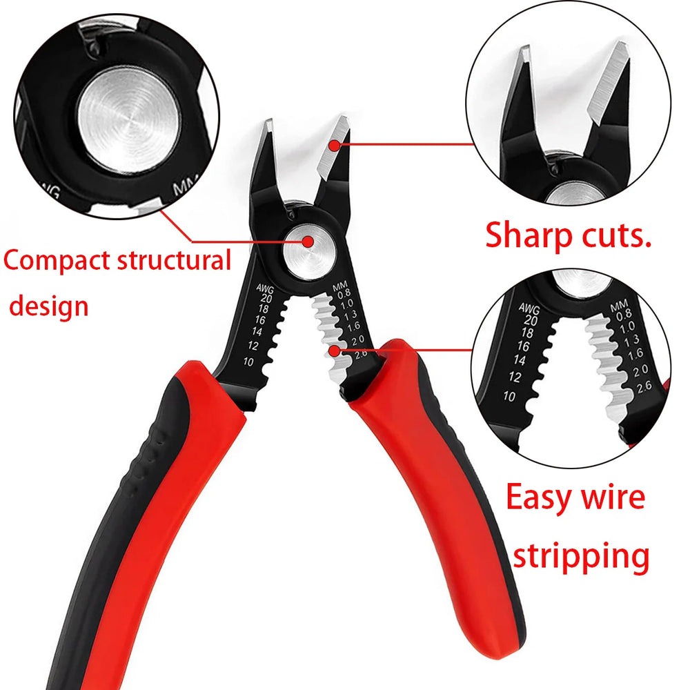 Wire Stripper Pliers Automatic Stripping Cutter Cable Wire Crimping Electrician Repair Tools Wire Stripper Tool hand tools