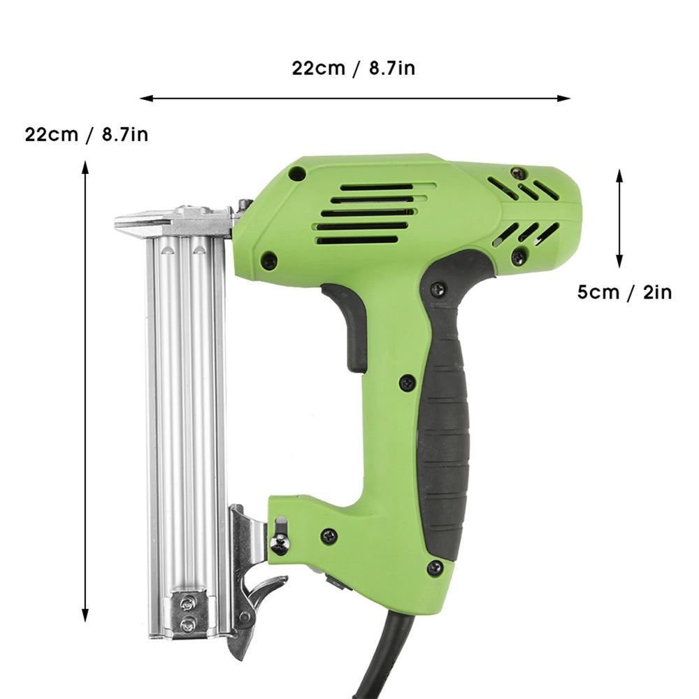 Electric Nail Gun Ergonomic Soft Grip Multifunctional Corded Straight Brad Nailer for Furniture Making Wired Electric Nailer