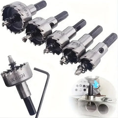Hole Saw Cutter Drill Bit Set Holesaw Core HSS Wood Soft Metal Sheet Plastic PVC Stainless Steel High Speed for Power Tool