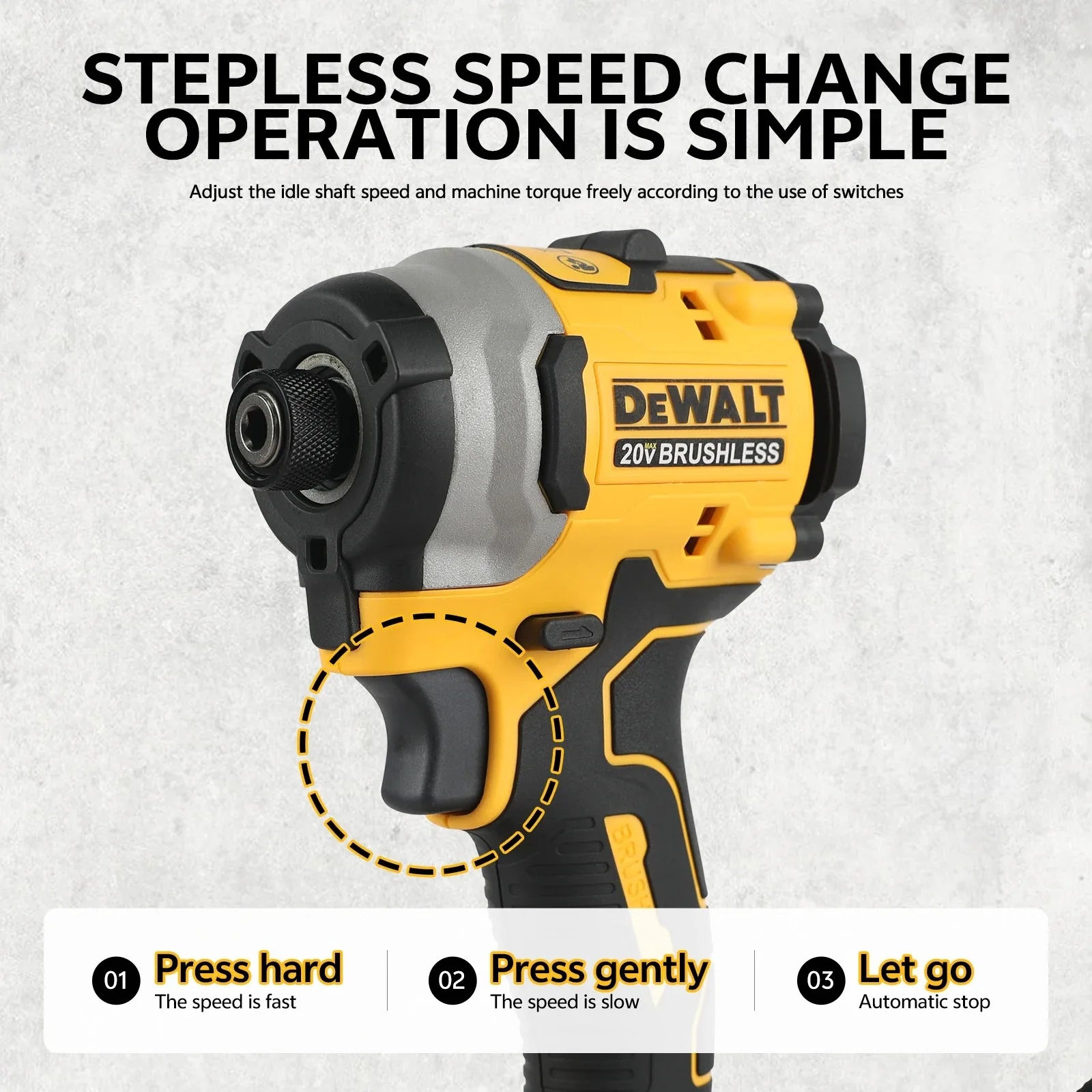 Dewalt DCF860 Brushless Electric Drill Screwdriver Cordless Compact Drill / Driver Rechargeable Upgraded drills Power Tools
