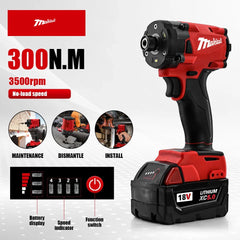 multi-fit impact driver long life strong driving force easy to control 20v rechargeable power tool for Milwaukee battery pin