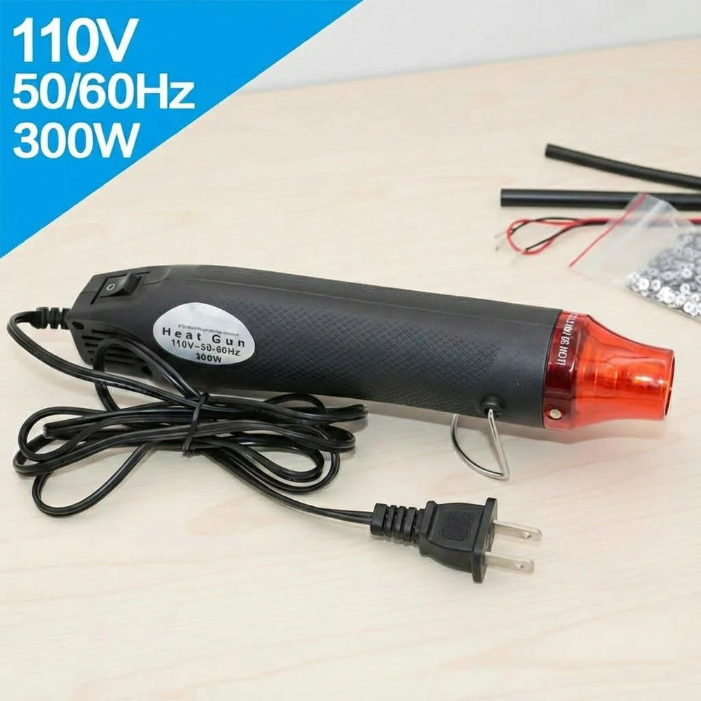 300W Adjustable Temperature Control Electric Heat Gun 110V 220V Hot Air Tool for DIY Projects Shrink Welding Paint Stripping