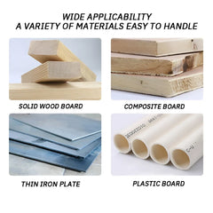 10 Piece Jigsaw Blade Set for Wood and Metal, Accessories for Jigsaw with T-shank Holder Electric Saw Blades Jig Saw Blade