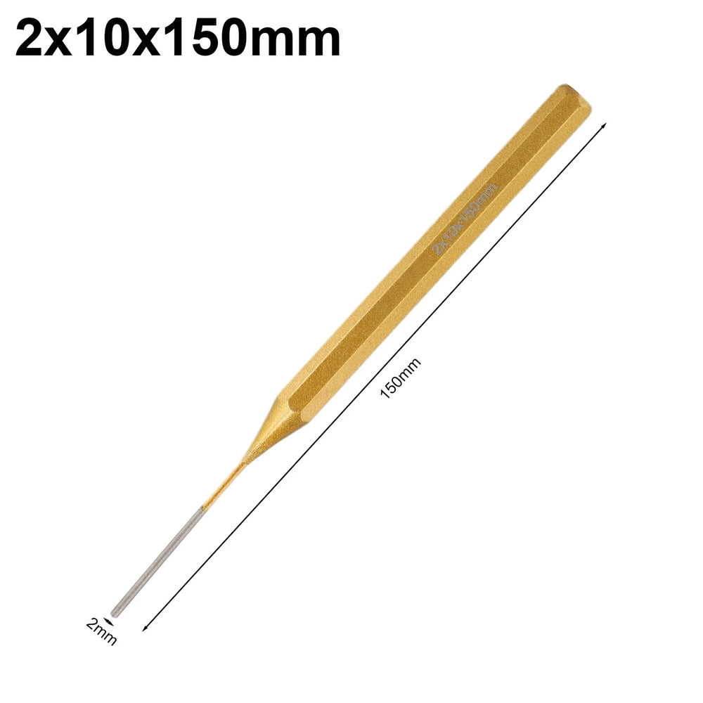 1pc Brass Punch 150mm Roll Pin Center Punch Tool 2/3/4/5 6 8 10mm Remover Heavy Duty Chisel Cone Punch For Machinery Maintenance