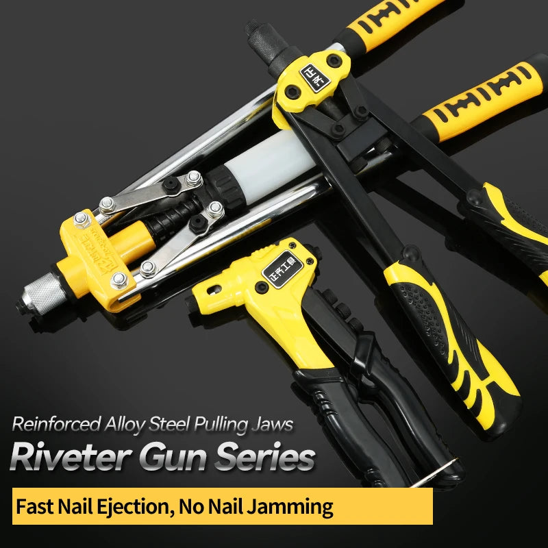 Manual Rivet Gun Suitable For Wall And Wooden Board Core Pulling Nail Fixation Double Handle Labor-Saving Core Pulling Rivet Gun