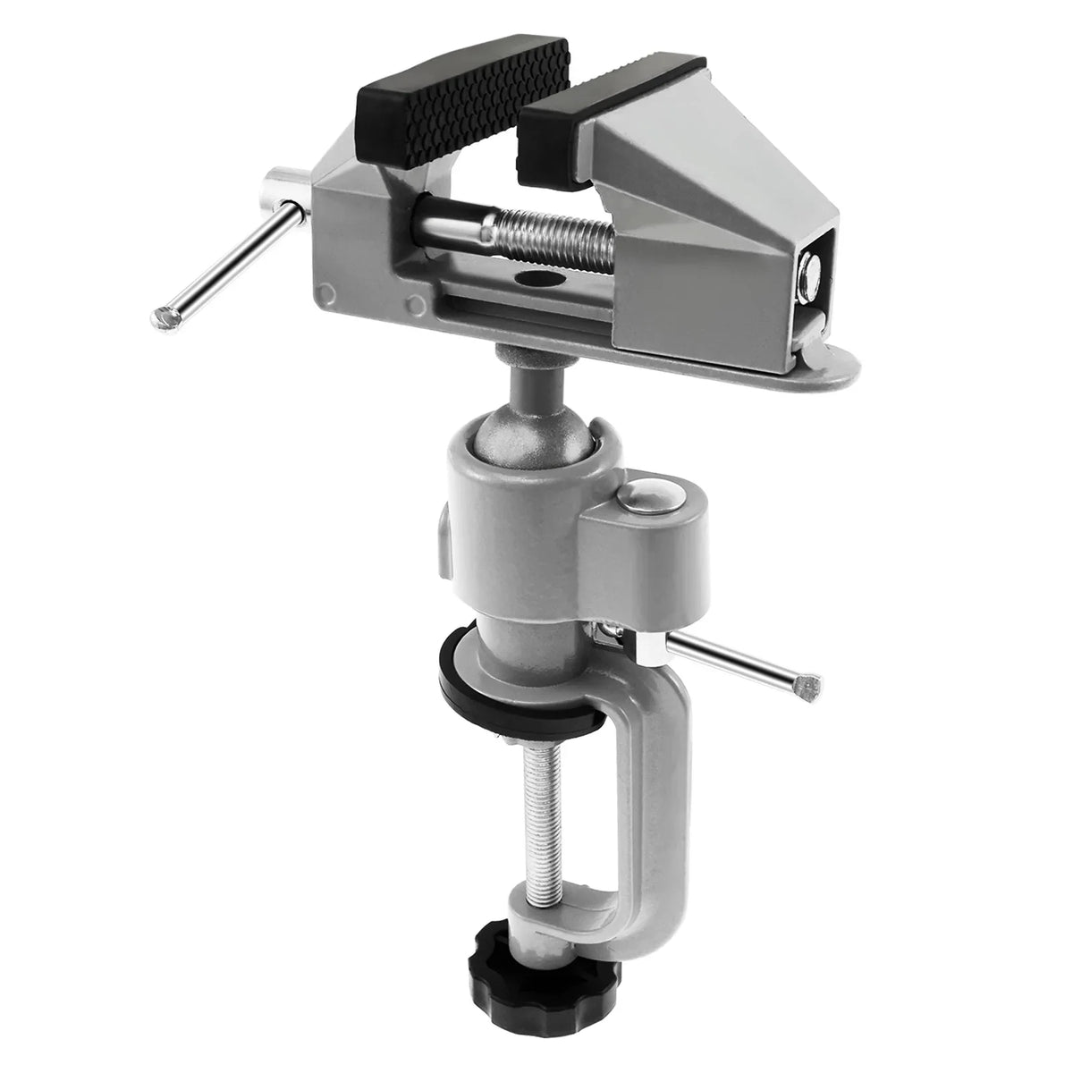 Tabletop Clamp Vice 360° Rotatable Table Vise Aluminium Alloy Work Bench Vise Portable Mini Bench Clamp Fixed Tool for Drilling