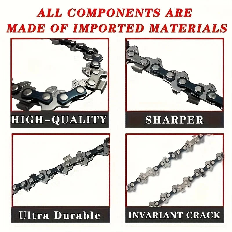 2 Pcs Durable 6-Inch Chainsaw Chain for Wireless Electric Chainsaws Ideal for Trimming Cutting And Logging
